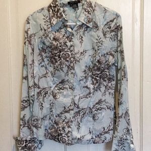 ETCETERA ruffled button up